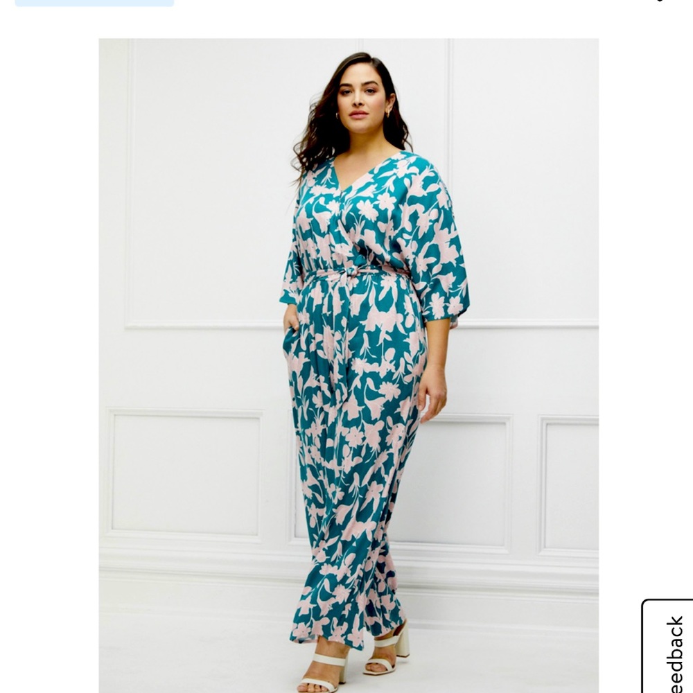 Eloquii Floral Jumpsuit